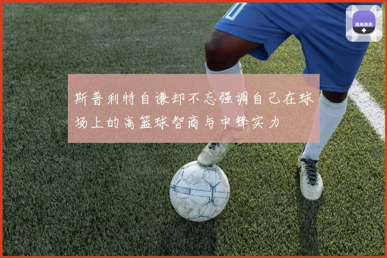 斯普利特自谦却不忘强调自己在球场上的高篮球智商与中锋实力